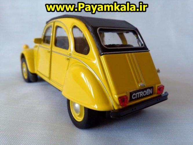 ماکت فلزی اسباب بازی عقب کش ژیان : ماشین نوستالژی سیتروئن citroen 2 cv خرید فروش اسباب بازی