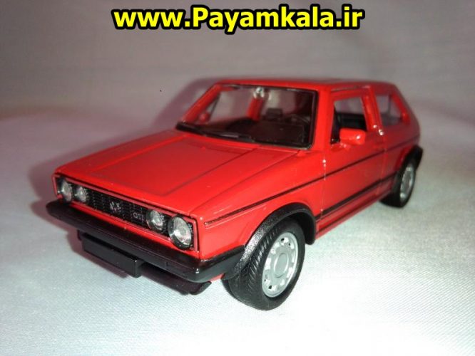 ماکت فلزی اسباب بازی ماشین گلف VOLKSWAGEN GOLF I GTI) GTI)