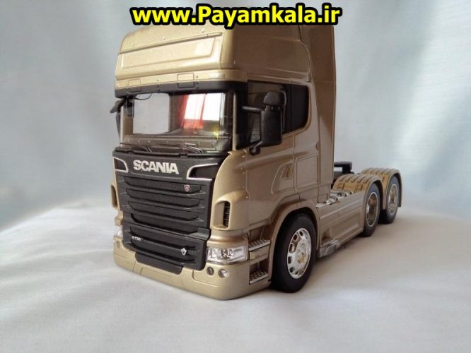 ماکت تریلی اسکانیا (SCANIA V8 R730) بزرگ 1:32ساخت WELLY : فروش انواع ماکت ماشینهای ایرانی و خارجی ارسال پستی سراسر ایران