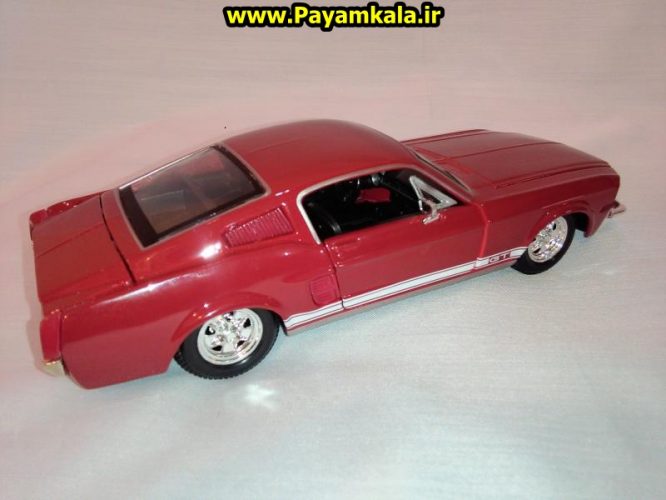 ماکت فلزی فورد موستانگ 1967 بزرگ (1:24) (FORD MUSTANG 1967 GT BY MAISTO)