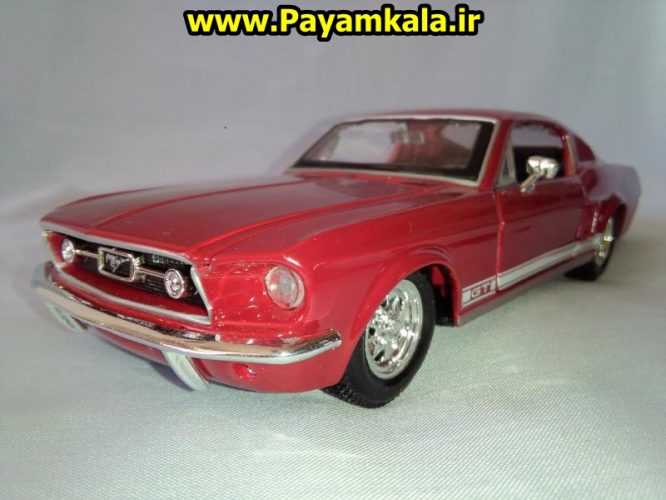 ماکت فلزی فورد موستانگ 1967 بزرگ (1:24) (FORD MUSTANG 1967 GT BY MAISTO)