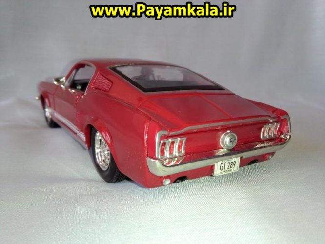 ماکت فلزی فورد موستانگ 1967 بزرگ (1:24) (FORD MUSTANG 1967 GT BY MAISTO)