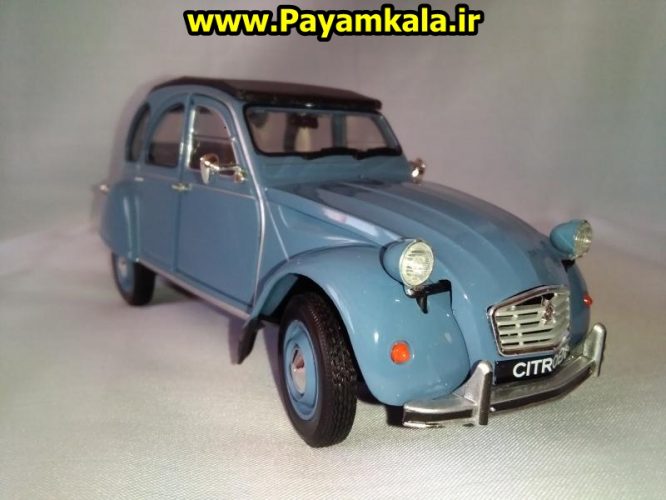 ماکت فلزی ماشین اسباب بازی ژیان 2CV (سیتروئن) بزرگ 1:24 ساخت WELLY