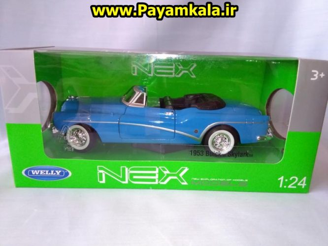 ماکت بیوک اسکای لارک 1953 بزرگ (1:24)(BUICK SKYLARK) ساخت WELLY