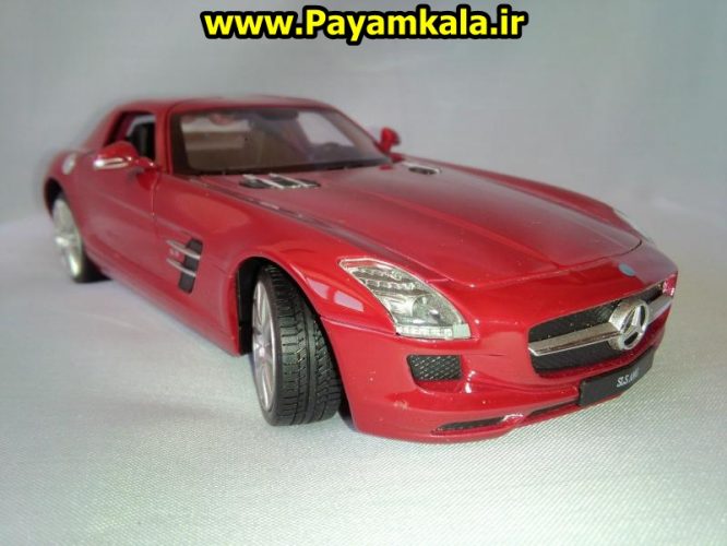 ماکت فلزی اتومبیل مرسدس بنز SLS AMG بزرگ (1:24)(MERCEDES-BENZ BY WELLY)