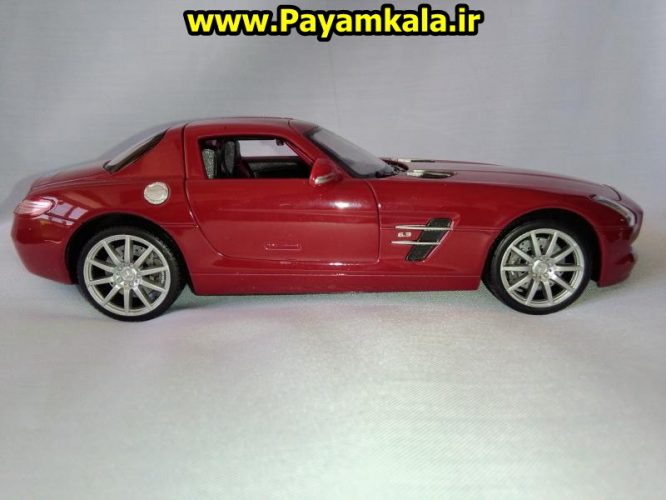 ماکت فلزی اتومبیل مرسدس بنز SLS AMG بزرگ (1:24)(MERCEDES-BENZ BY WELLY)