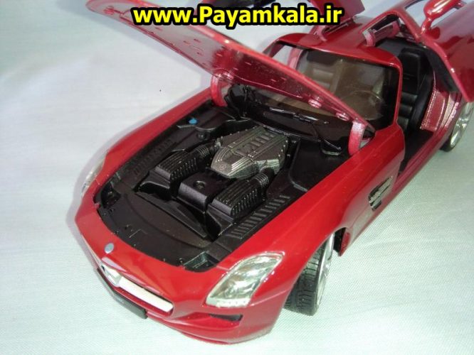 ماکت فلزی اتومبیل مرسدس بنز SLS AMG بزرگ (1:24)(MERCEDES-BENZ BY WELLY)