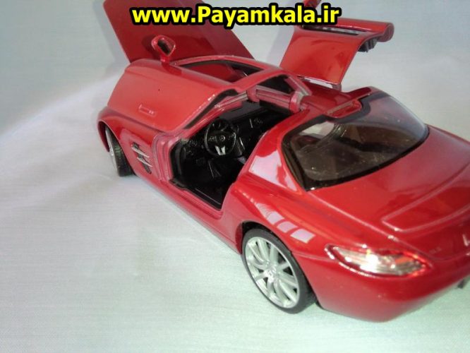 ماکت فلزی اتومبیل مرسدس بنز SLS AMG بزرگ (1:24)(MERCEDES-BENZ BY WELLY)