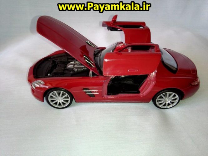 ماکت فلزی اتومبیل مرسدس بنز SLS AMG بزرگ (1:24)(MERCEDES-BENZ BY WELLY)