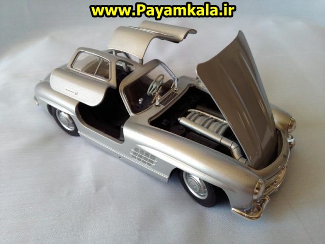 ماکت فلزی اسباب بازی مرسدس بنز 300SL بزرگ (1:24)(MERCEDES-BENZ BY WELLY)