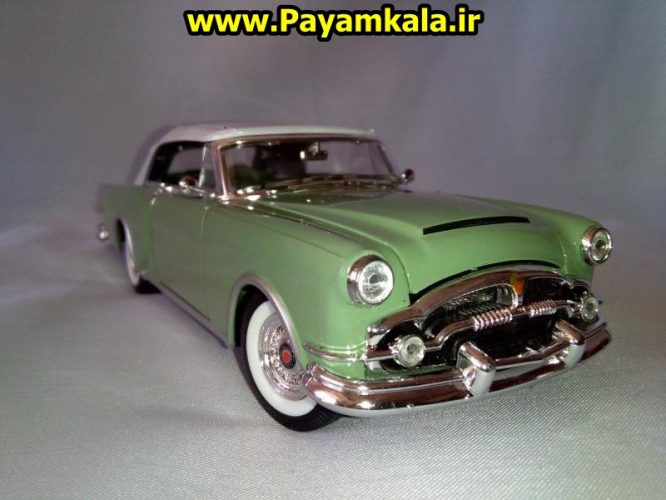 ماکت فلزی اتومبیل پاکارد 1953 بزرگ (1:24)(PACKARD CARIBBEAN BY WELLY) جزییات 100 درصد