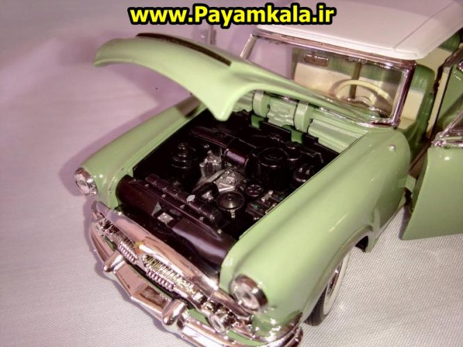 ماکت فلزی اتومبیل پاکارد 1953 بزرگ (1:24)(PACKARD CARIBBEAN BY WELLY) جزییات 100 درصد