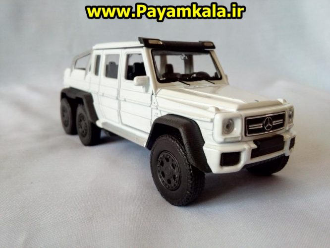 Mercedes-Benz G63 AMG 6X6 (آبی) ماکت ماشین فلزی اسباب بازی مرسدس بنز شاسی بلند 6 چرخ(1:32 WELLY)