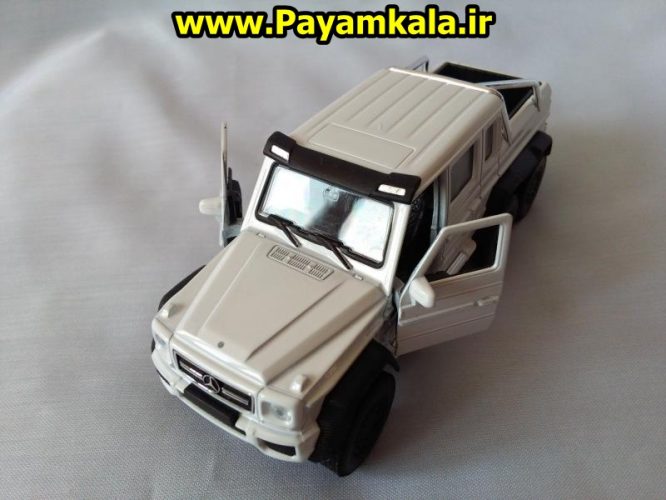 Mercedes-Benz G63 AMG 6X6 (آبی) ماکت ماشین فلزی اسباب بازی مرسدس بنز شاسی بلند 6 چرخ(1:32 WELLY)