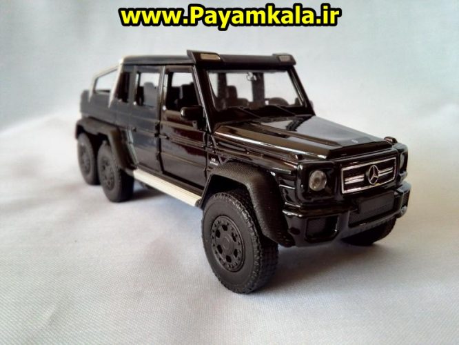 Mercedes-Benz G63 AMG 6X6 (آبی) ماکت ماشین فلزی اسباب بازی مرسدس بنز شاسی بلند 6 چرخ(1:32 WELLY)