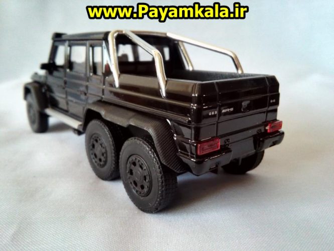 Mercedes-Benz G63 AMG 6X6 (آبی) ماکت ماشین فلزی اسباب بازی مرسدس بنز شاسی بلند 6 چرخ(1:32 WELLY)