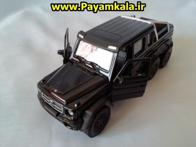 Mercedes-Benz G63 AMG 6X6 (آبی) ماکت ماشین فلزی اسباب بازی مرسدس بنز شاسی بلند 6 چرخ(1:32 WELLY)