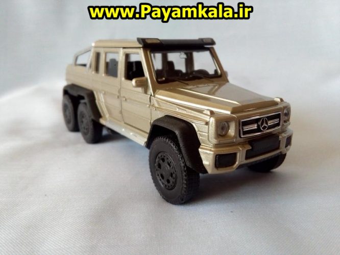 Mercedes-Benz G63 AMG 6X6 (آبی) ماکت ماشین فلزی اسباب بازی مرسدس بنز شاسی بلند 6 چرخ(1:32 WELLY)