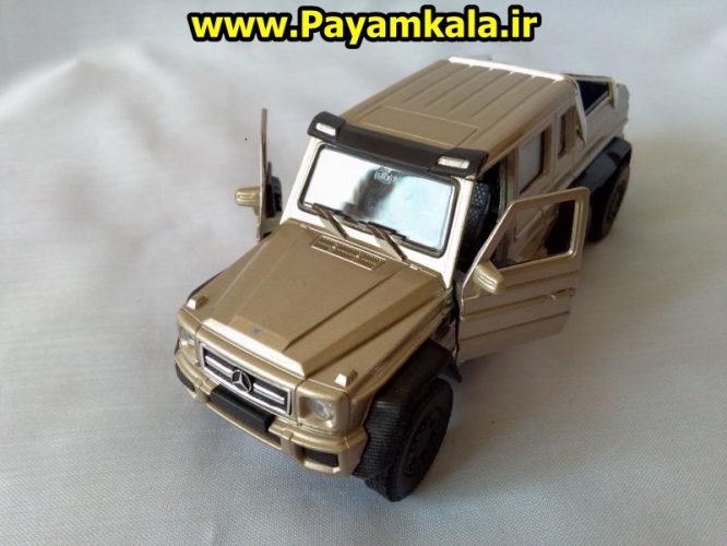 Mercedes-Benz G63 AMG 6X6 (آبی) ماکت ماشین فلزی اسباب بازی مرسدس بنز شاسی بلند 6 چرخ(1:32 WELLY)