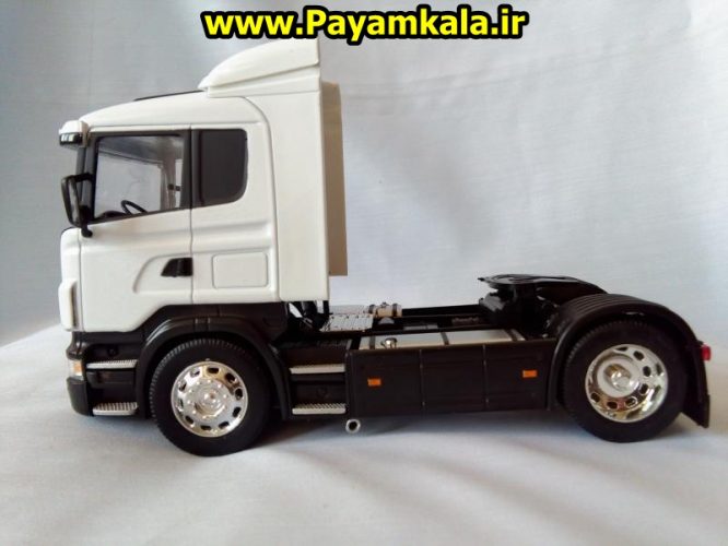 ماکت تریلی اسکانیا تک محور (SCANIA R470) بزرگ 1:32ساخت WELLY جزییات 100 درصد