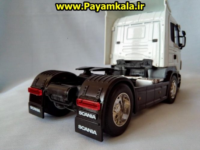 ماکت تریلی اسکانیا تک محور (SCANIA R470) بزرگ 1:32ساخت WELLY جزییات 100 درصد