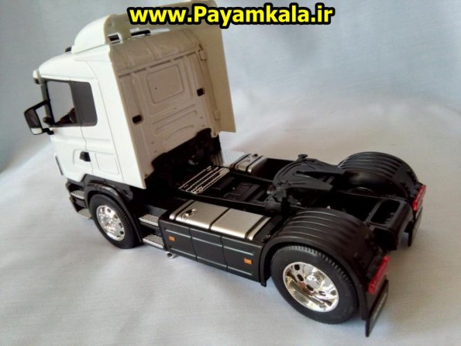 ماکت تریلی اسکانیا تک محور (SCANIA R470) بزرگ 1:32ساخت WELLY جزییات 100 درصد