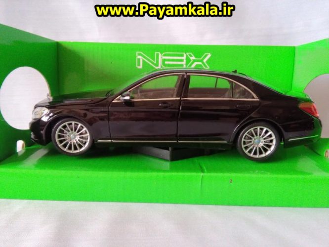 ماکت فلزی اسباب بازی مرسدس بنز S-Class بزرگ (1:24)(MERCEDES-BENZ S-CLASS) ساخت WELLY جزییات 100 درصد