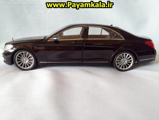 ماکت فلزی اسباب بازی مرسدس بنز S-Class بزرگ (1:24)(MERCEDES-BENZ S-CLASS) ساخت WELLY جزییات 100 درصد