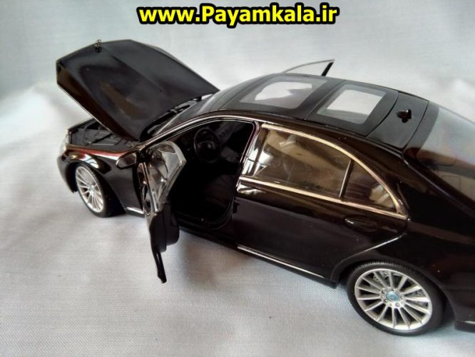 ماکت فلزی اسباب بازی مرسدس بنز S-Class بزرگ (1:24)(MERCEDES-BENZ S-CLASS) ساخت WELLY جزییات 100 درصد