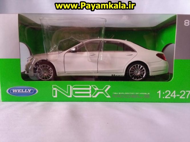 ماکت فلزی اسباب بازی مرسدس بنز S-Class بزرگ (1:24)(MERCEDES-BENZ S-CLASS) ساخت WELLY جزییات 100 درصد