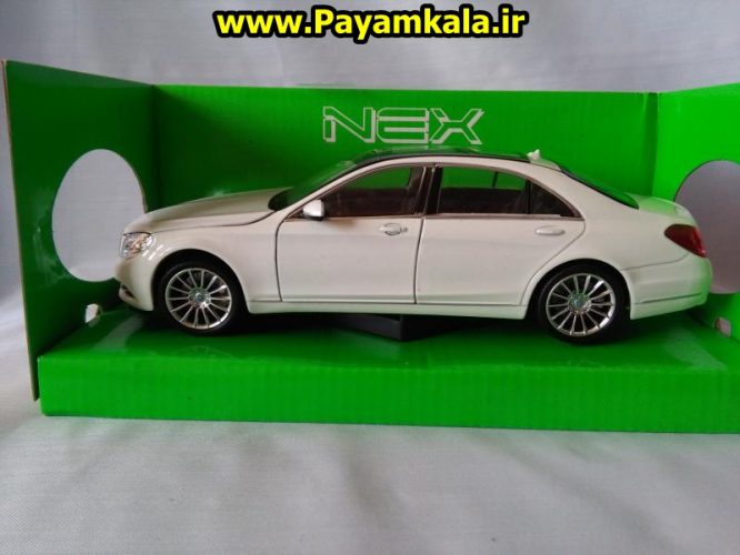 ماکت فلزی اسباب بازی مرسدس بنز S-Class بزرگ (1:24)(MERCEDES-BENZ S-CLASS) ساخت WELLY جزییات 100 درصد