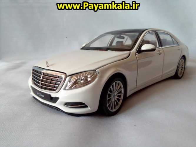 ماکت فلزی اسباب بازی مرسدس بنز S-Class بزرگ (1:24)(MERCEDES-BENZ S-CLASS) ساخت WELLY جزییات 100 درصد