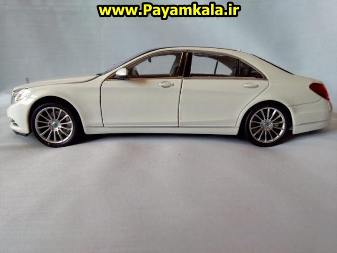 ماکت فلزی اسباب بازی مرسدس بنز S-Class بزرگ (1:24)(MERCEDES-BENZ S-CLASS) ساخت WELLY جزییات 100 درصد