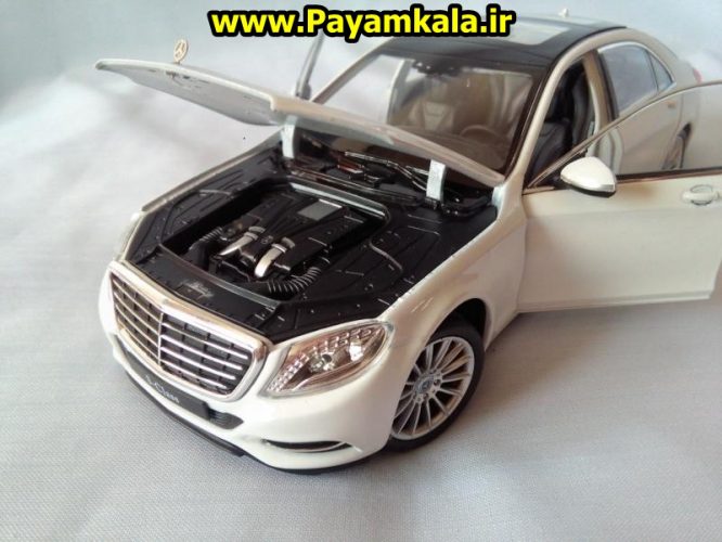 ماکت فلزی اسباب بازی مرسدس بنز S-Class بزرگ (1:24)(MERCEDES-BENZ S-CLASS) ساخت WELLY جزییات 100 درصد