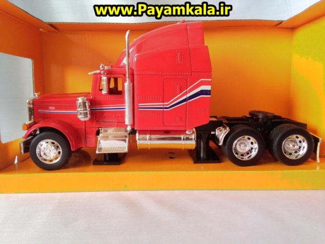 ماکت تریلی پتربیلت ( PETERBILT 379) بزرگ 1:32ساخت WELLY جزییات 100 درصد ساخت ویلی (WELLY)