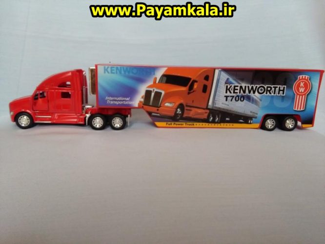 ماکت تریلی کنورث (Kenworth T700) با کانتینر رنگ قرمز : خرید فروش انواع کالا از فروشگاه اینترنتی پیام کالا