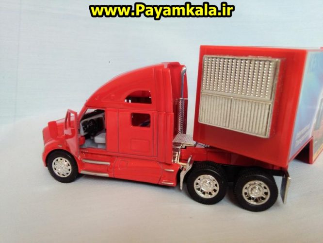 ماکت تریلی کنورث (Kenworth T700) با کانتینر رنگ قرمز : خرید فروش انواع کالا از فروشگاه اینترنتی پیام کالا