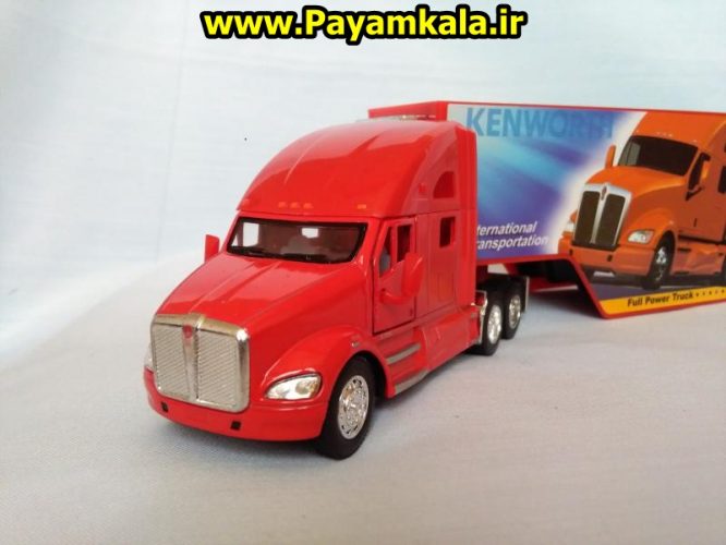 ماکت تریلی کنورث (Kenworth T700) با کانتینر رنگ قرمز : خرید فروش انواع کالا از فروشگاه اینترنتی پیام کالا