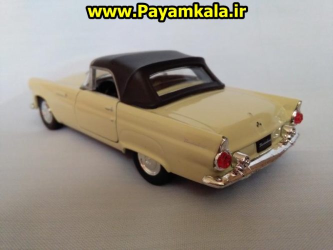 ماکت فلزی اتومبیل فورد تاندربرد (1955 FORD THUNDERBIRD BY WELLY): خرید اینترنتی مدل ماکت ماشین اسباب بازی فلزی عقب کش