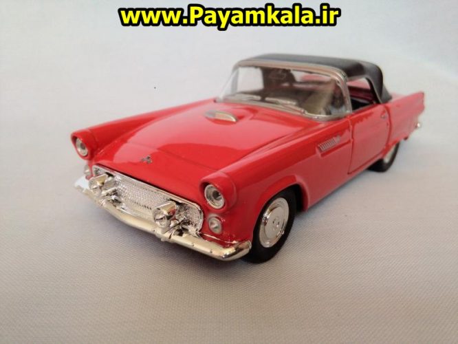 ماکت فلزی اتومبیل فورد تاندربرد (1955 FORD THUNDERBIRD BY WELLY): خرید اینترنتی مدل ماکت ماشین اسباب بازی فلزی عقب کش