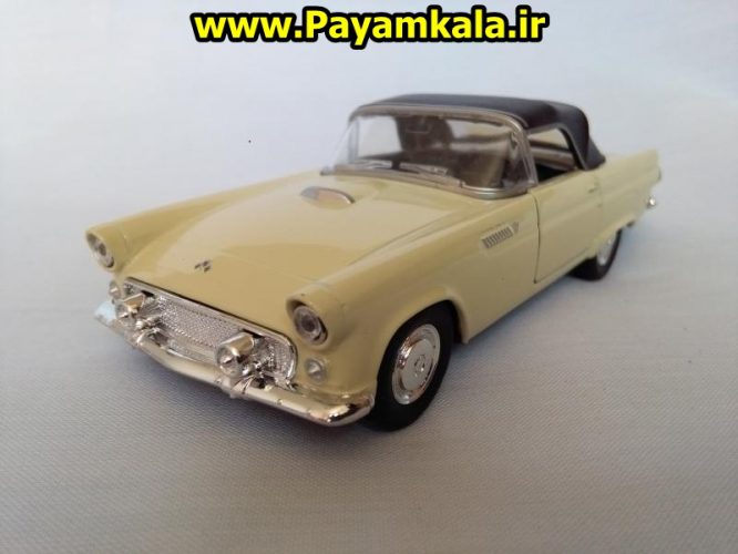 ماکت فلزی اتومبیل فورد تاندربرد (1955 FORD THUNDERBIRD BY WELLY): خرید اینترنتی مدل ماکت ماشین اسباب بازی فلزی عقب کش