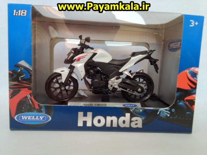 ماکت فلزی موتورسیکلت هوندا (Honda CB500F BY WELLY)(1/18)