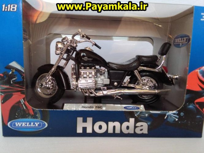 ماکت فلزی موتورسیکلت هوندا (Honda F6C  BY WELLY)(1/18) ساخت ویلی : فروشگاه اینترنتی پیام کالا خرید فروش انواع کالای اصلی