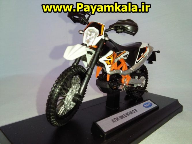 ماکت فلزی موتورسیکلت کی تی ام (KTM 690 ENDURO R BY WELLY)(1/18) ساخت ویلی : فروشگاه اینترنتی پیام کالا خرید فروش انواع کالای اصلی