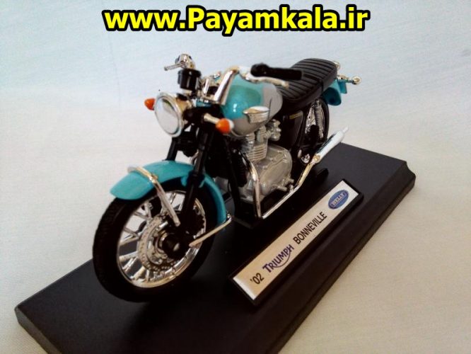 ماکت فلزی موتورسیکلت تریومف (TRIUMPH 02 BONNEVILLE BY WELLY)(1/18) ساخت ویلی : فروشگاه اینترنتی پیام کالا خرید فروش انواع کالای اصلی