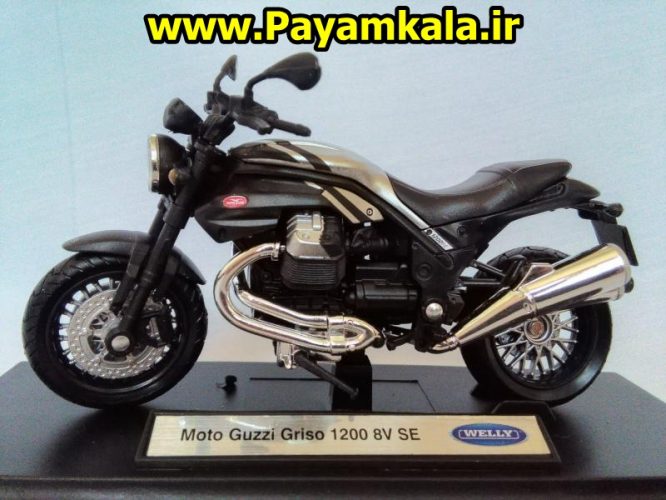 ماکت فلزی موتورسیکلت ایتالیایی (MOTO GUZZI GRISO 1200 8V SE BY WELLY)(1/18) ساخت ویلی: فروشگاه اینترنتی پیام کالا خرید فروش انواع کالای اصلی