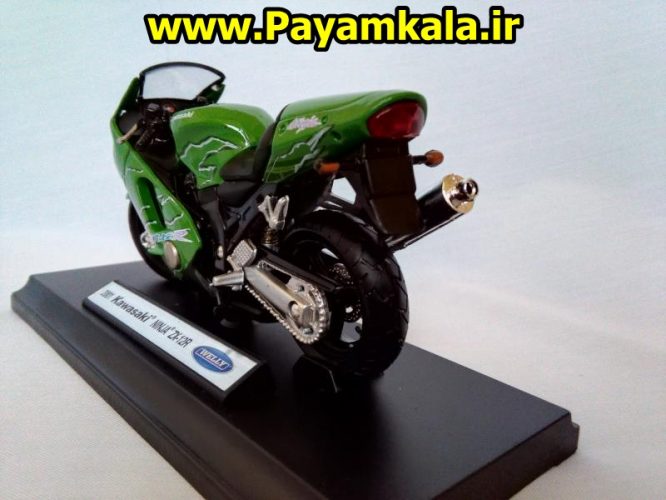 ماکت فلزی موتورسیکلت کاوازاکی (KAWASAKI 2001 NINJA ZX-12R BY WELLY)(1/18) ساخت ویلی : فروشگاه اینترنتی پیام کالا خرید فروش انواع کالای اصلی