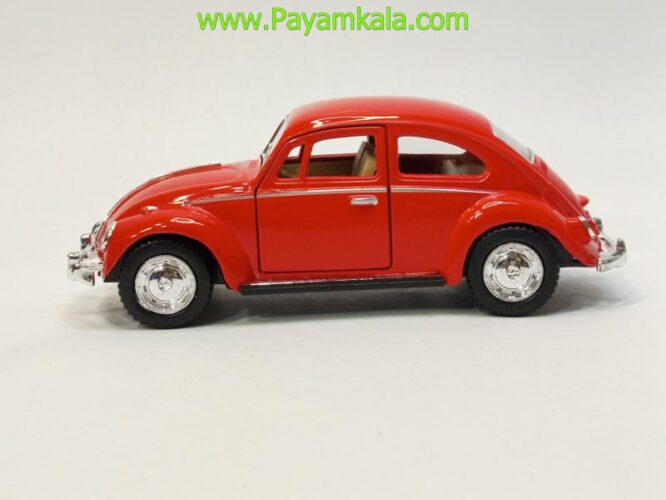 ماکت فلزی ماشین فولکس کینسمارت قرمز (Volkswagen Classical Beetle BY KINSMART)