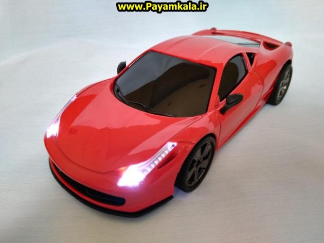 ماشین اسباب بازی فلزی فراری 458 (BY XLG) بزرگ (1:24) چراغدار-صدادار رنگ قرمز : Ferrari 458 خرید فروش انواع کالا