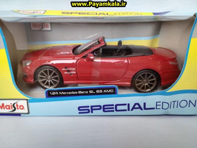 مرسدس بنز کروکی بزرگ (1:24)(Mercedes-Benz SL 63 AMG) : خرید و فروش انواع ماکت اسباب بازی ، عروسک ، لگو پیام کالا maisto